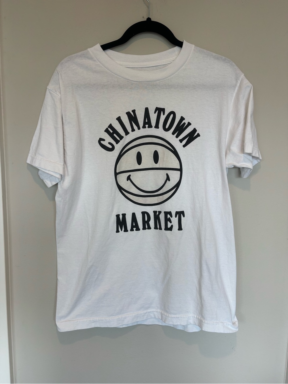 Chinatown Market White Smiley Logo Short Sleeve Tee